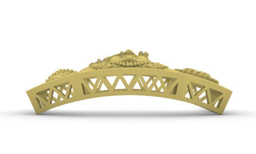 DWARKADHISH BUCKLE FOR SPRING BELT BRACELET 3D print model_5