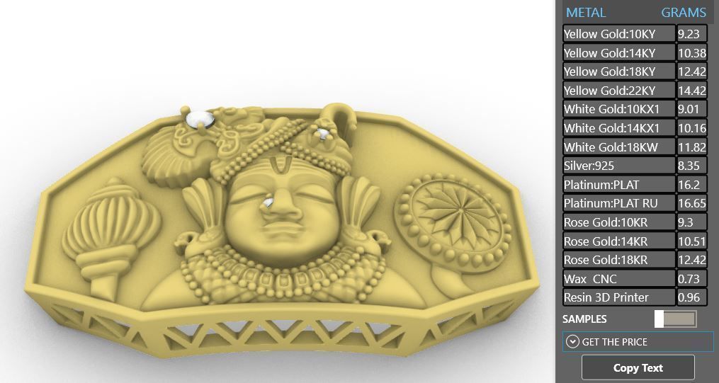 DWARKADHISH BUCKLE FOR SPRING BELT BRACELET 3D print model_7