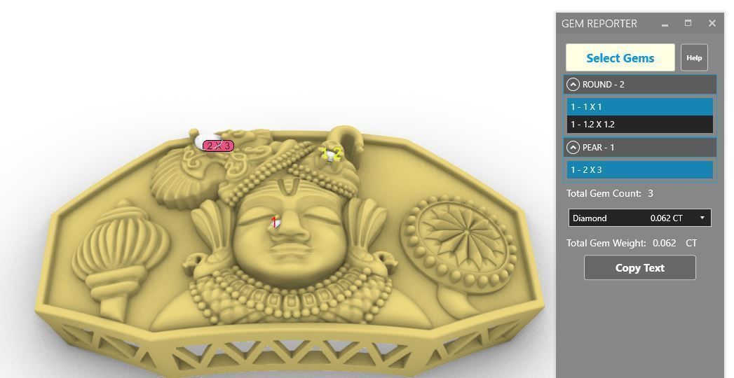 DWARKADHISH BUCKLE FOR SPRING BELT BRACELET 3D print model_8