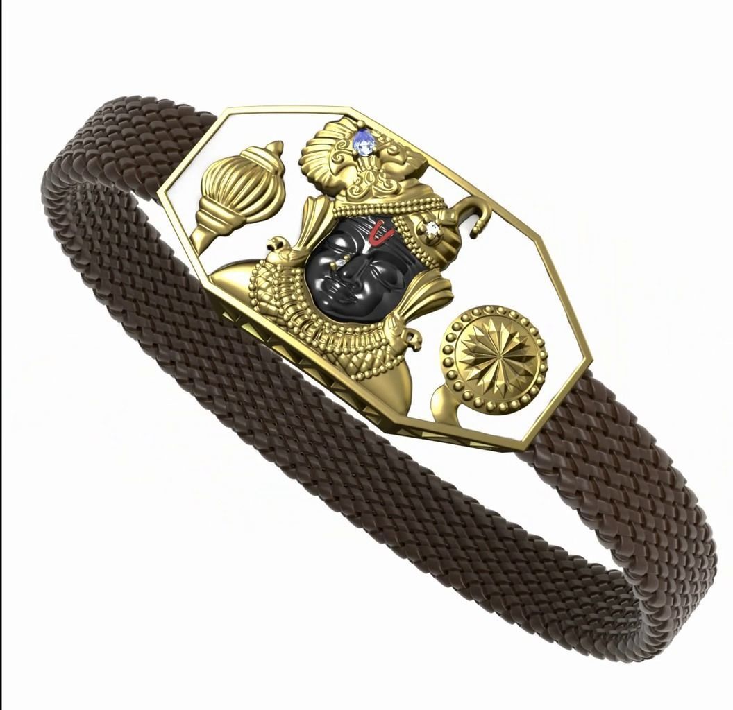 DWARKADHISH BUCKLE FOR SPRING BELT BRACELET 3D print model_2