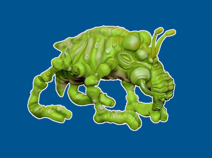 Articulated Ghhk dejarik character  3D print model_4