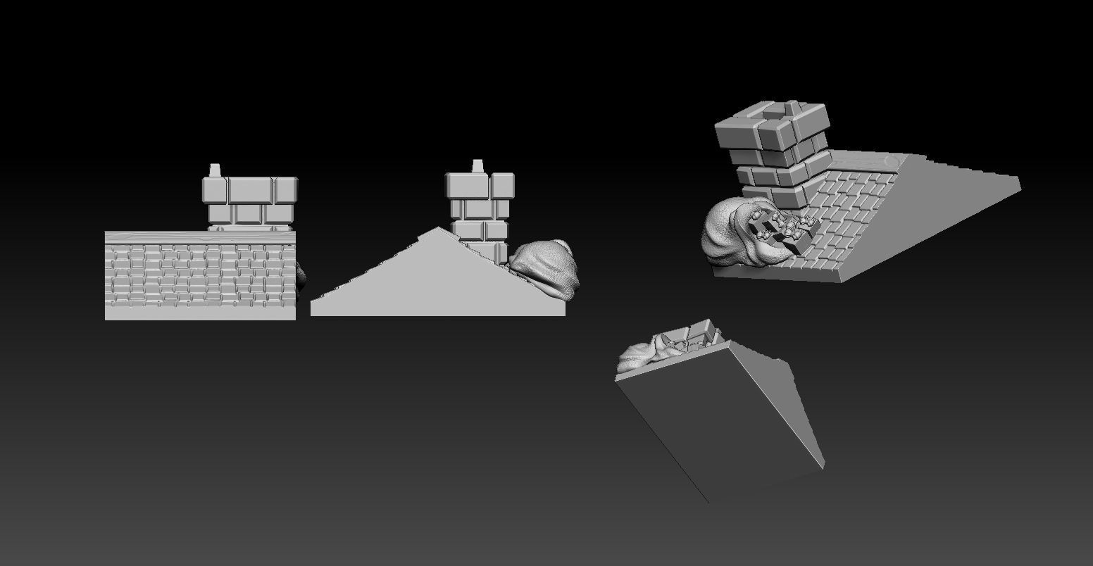 snow maiden pin up 3D print model_12