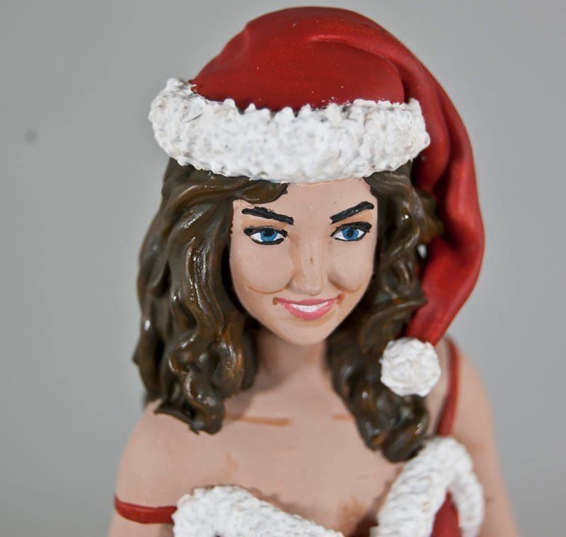 snow maiden pin up 3D print model_6