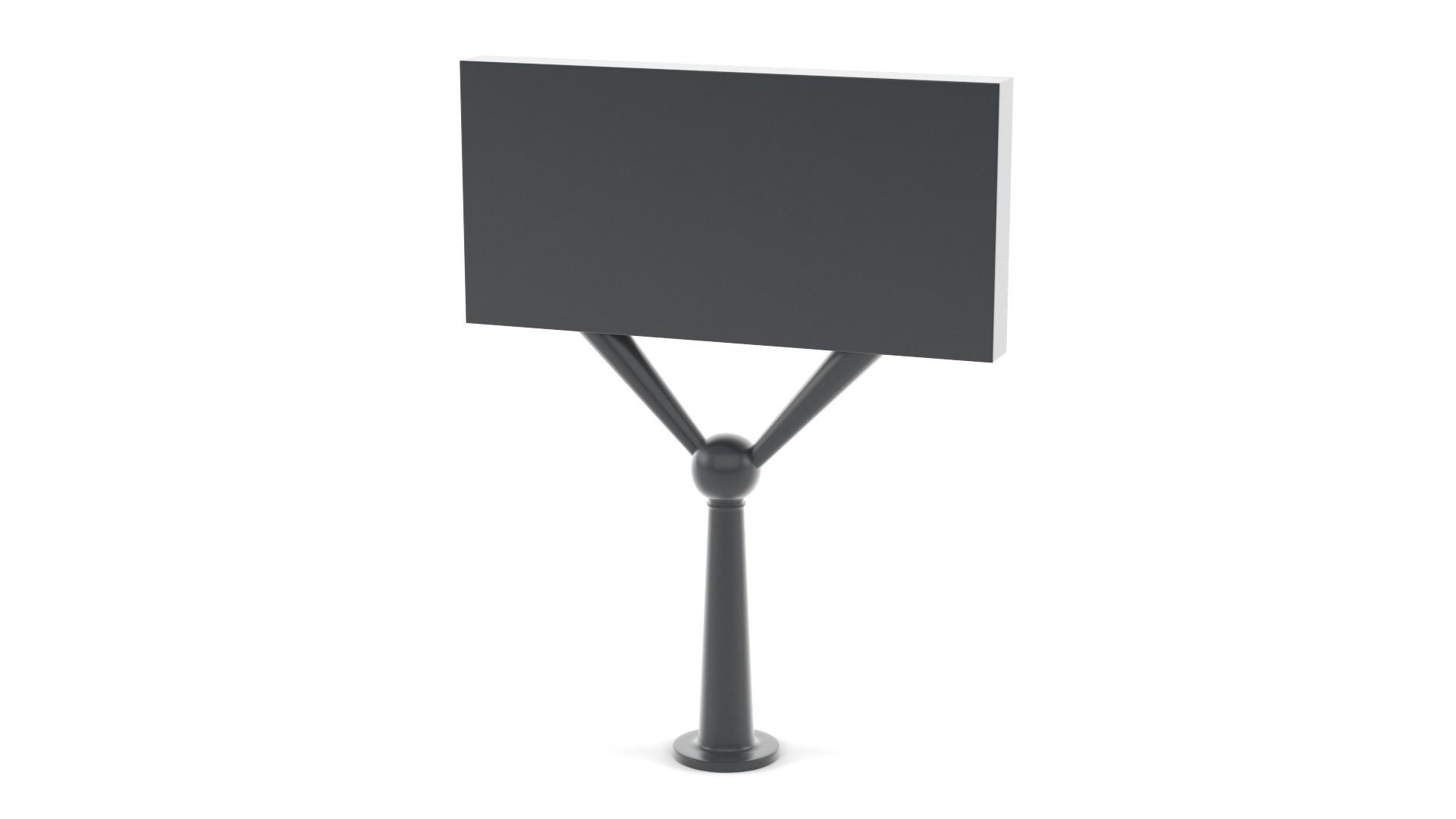 Billboard with chair 3D model_8