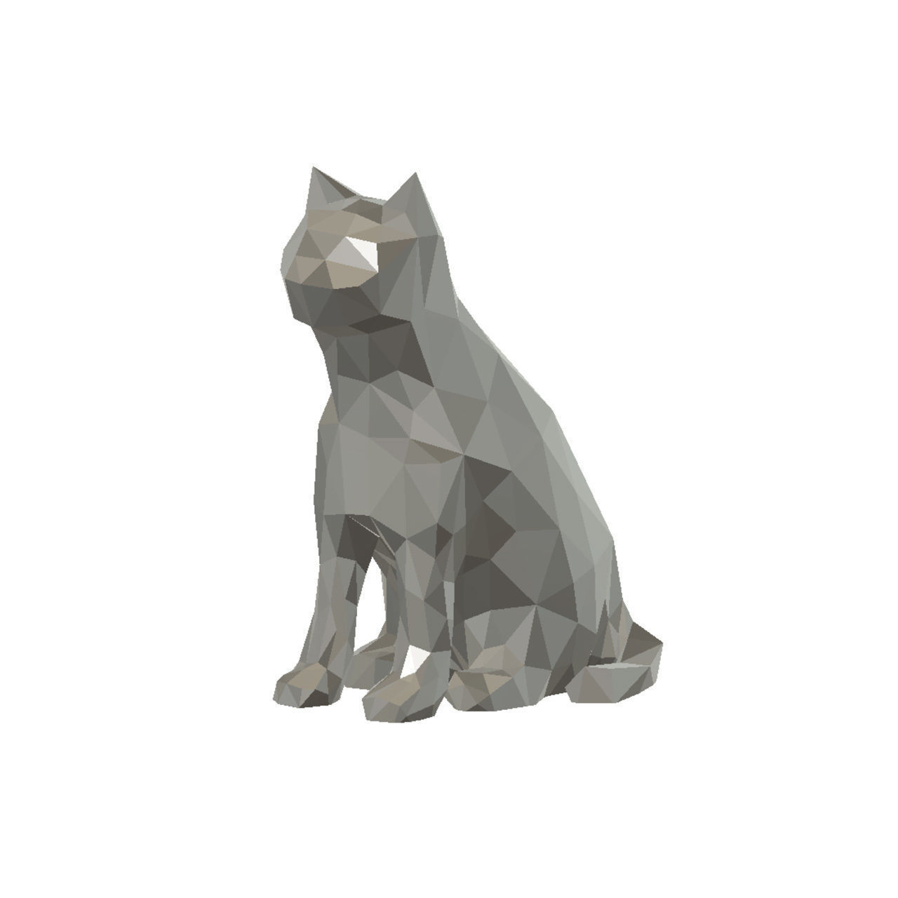 five cat 3d models 3D print model_1