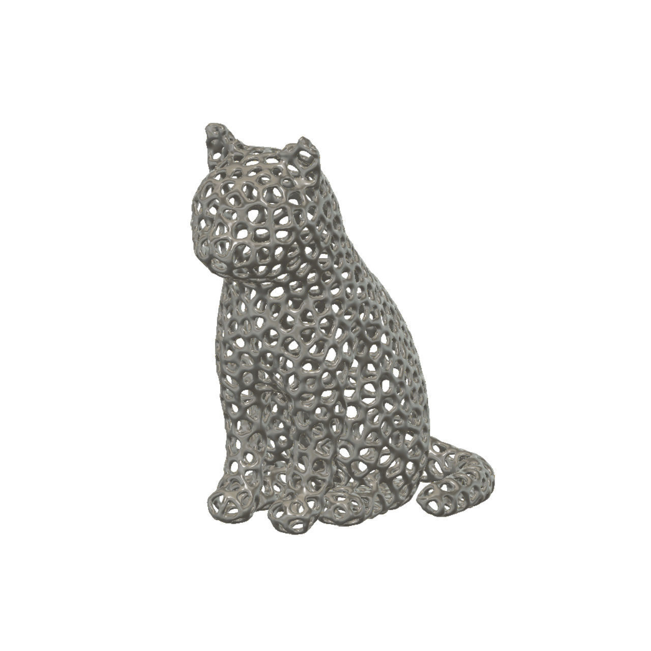 five cat 3d models 3D print model_2