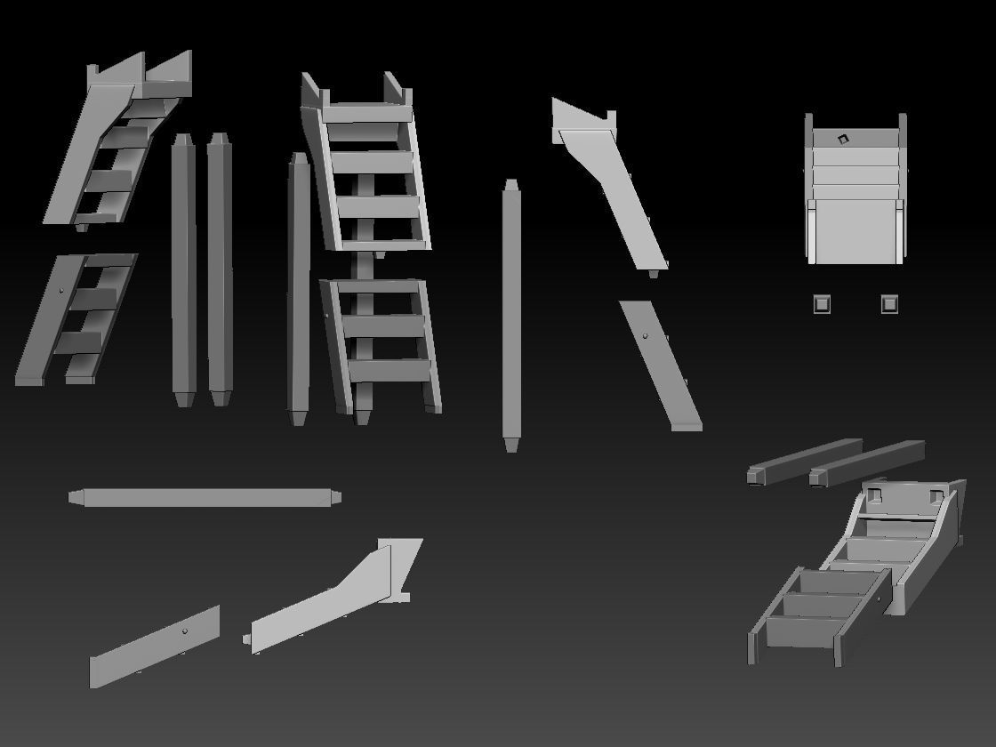 GIRL AND CHRISTMAS TREE 3D print model_8