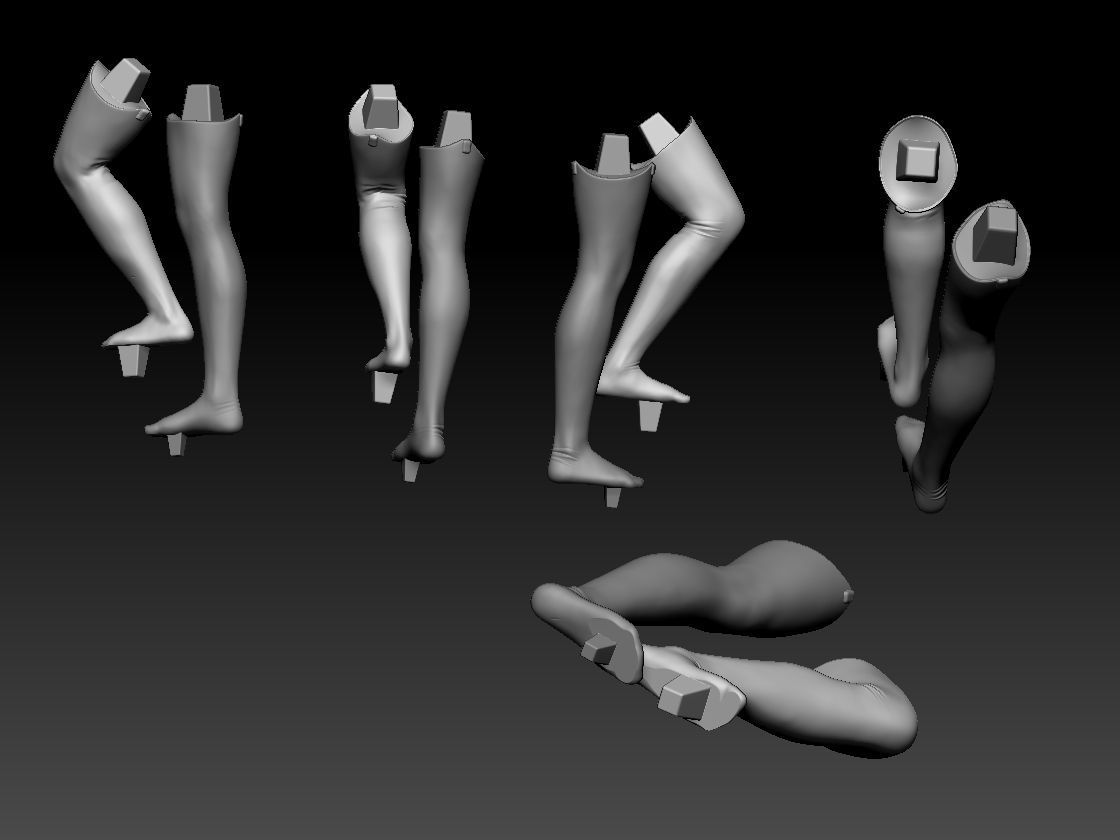 GIRL AND CHRISTMAS TREE 3D print model_7