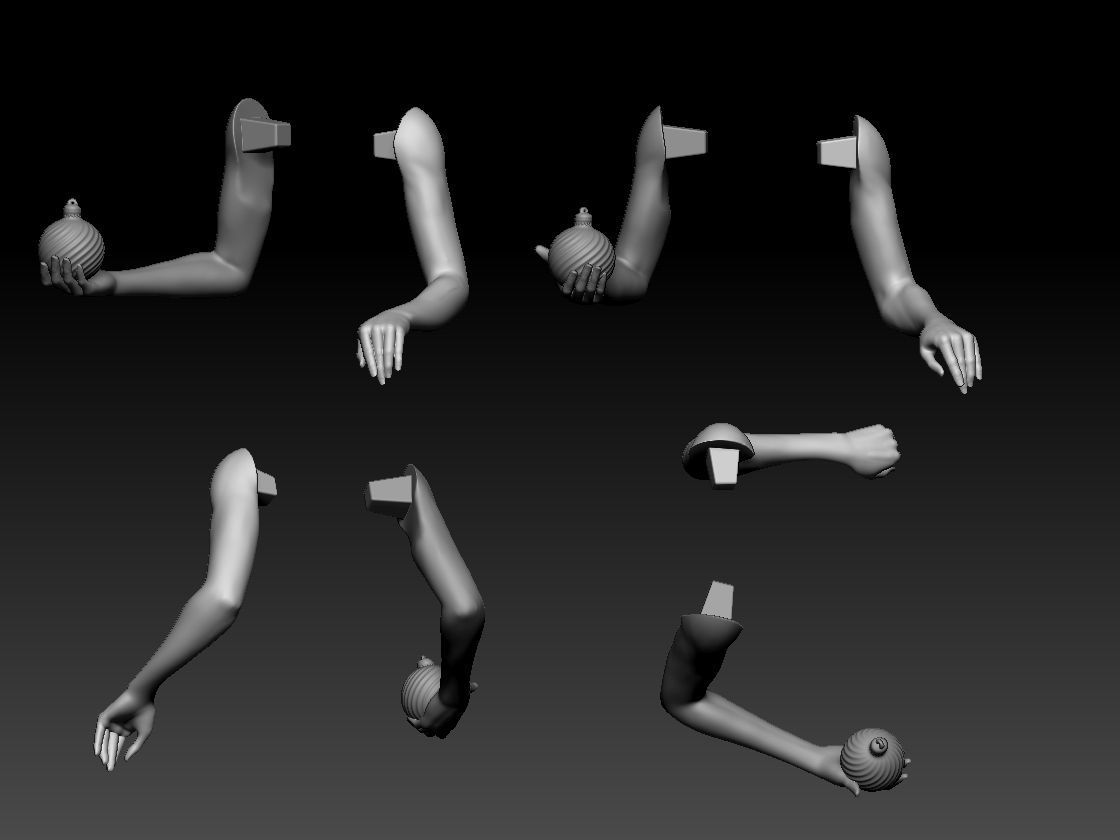 GIRL AND CHRISTMAS TREE 3D print model_9