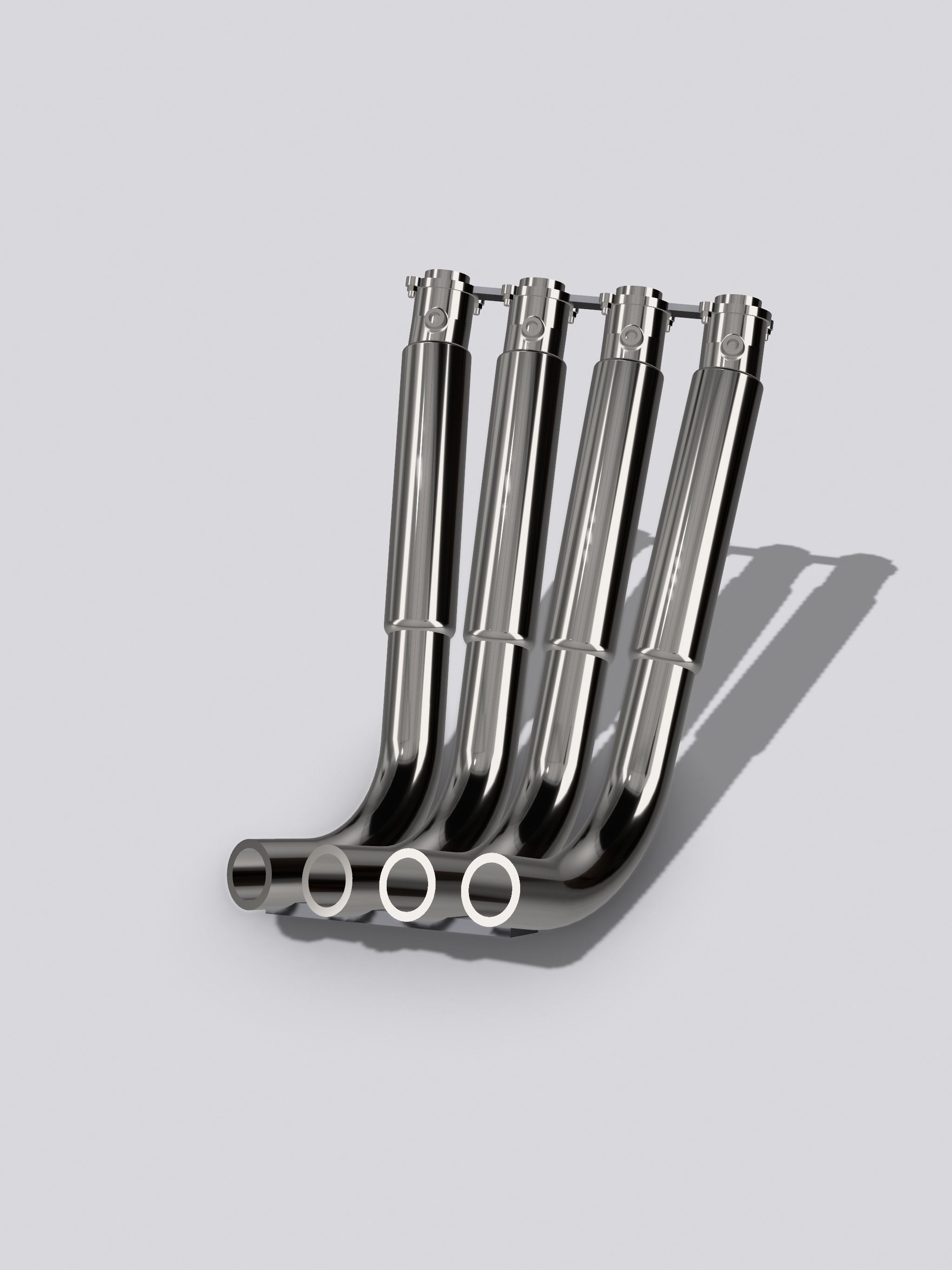 FUNNY CAR Hemi Zoomie Headers Blown Supercharged Headers 3D model 3D