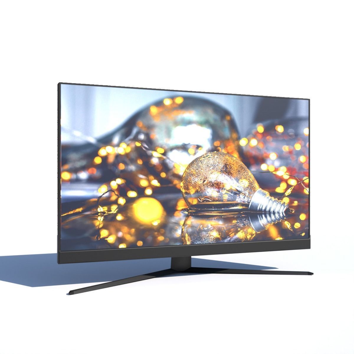 Low-poly Computer Monitor by Nikdox Low-poly 3D model_1