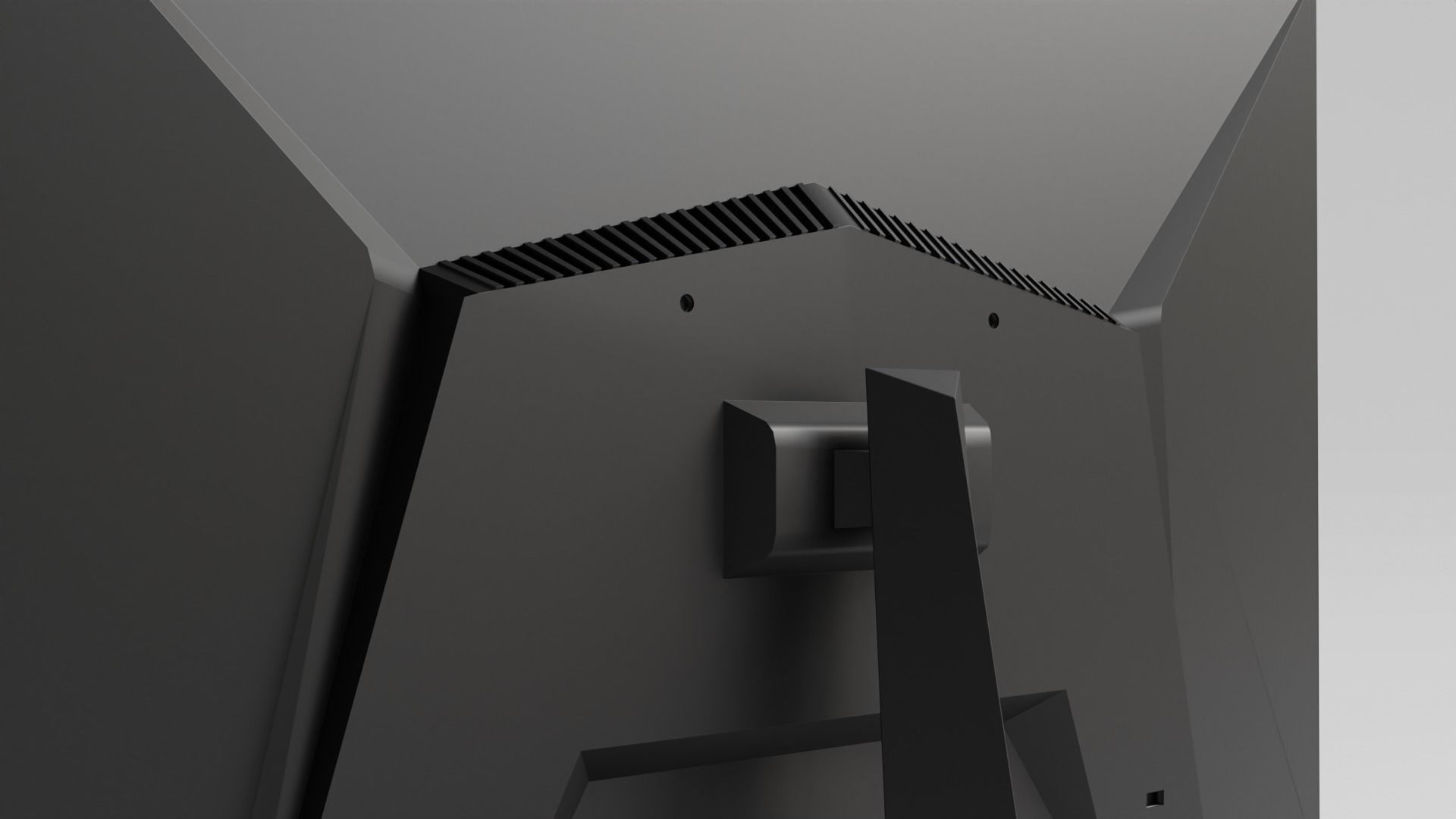 Low-poly Computer Monitor by Nikdox Low-poly 3D model_9