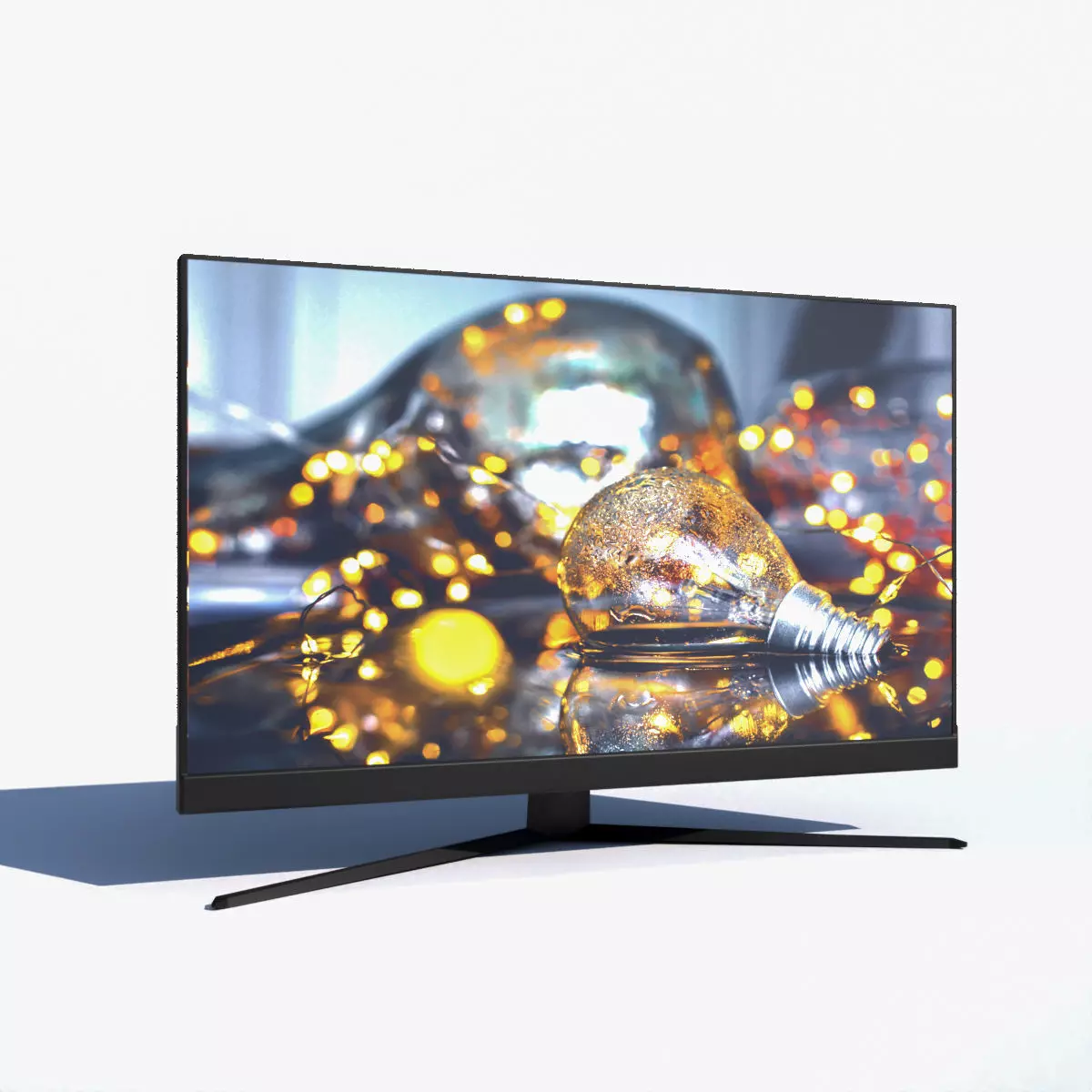 Low-poly Computer Monitor by Nikdox Low-poly 3D model_0