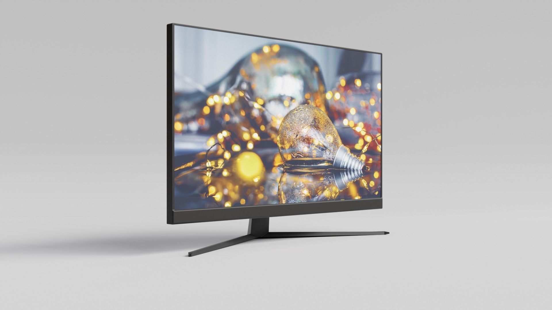 Low-poly Computer Monitor by Nikdox Low-poly 3D model_5