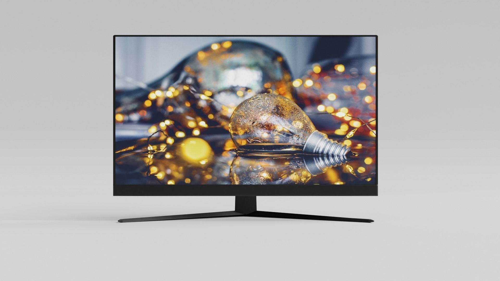 Low-poly Computer Monitor by Nikdox Low-poly 3D model_4