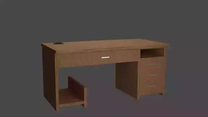 Free Wood Table Free 3D model