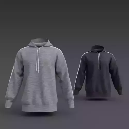 Male Hoodie Sweatshirts  3D model