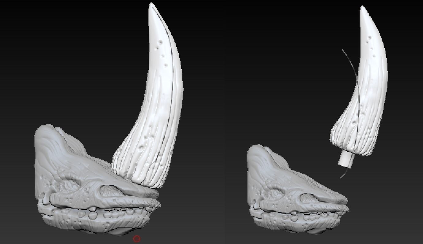 Mandalorian Mudhorn skull 3D print model_1