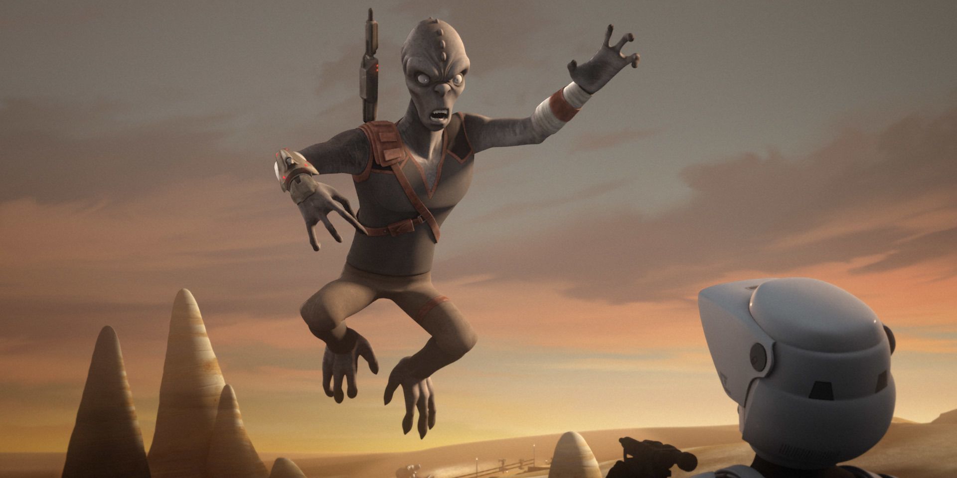 articulated  Noghri Hunter Rukh 3D print model_6