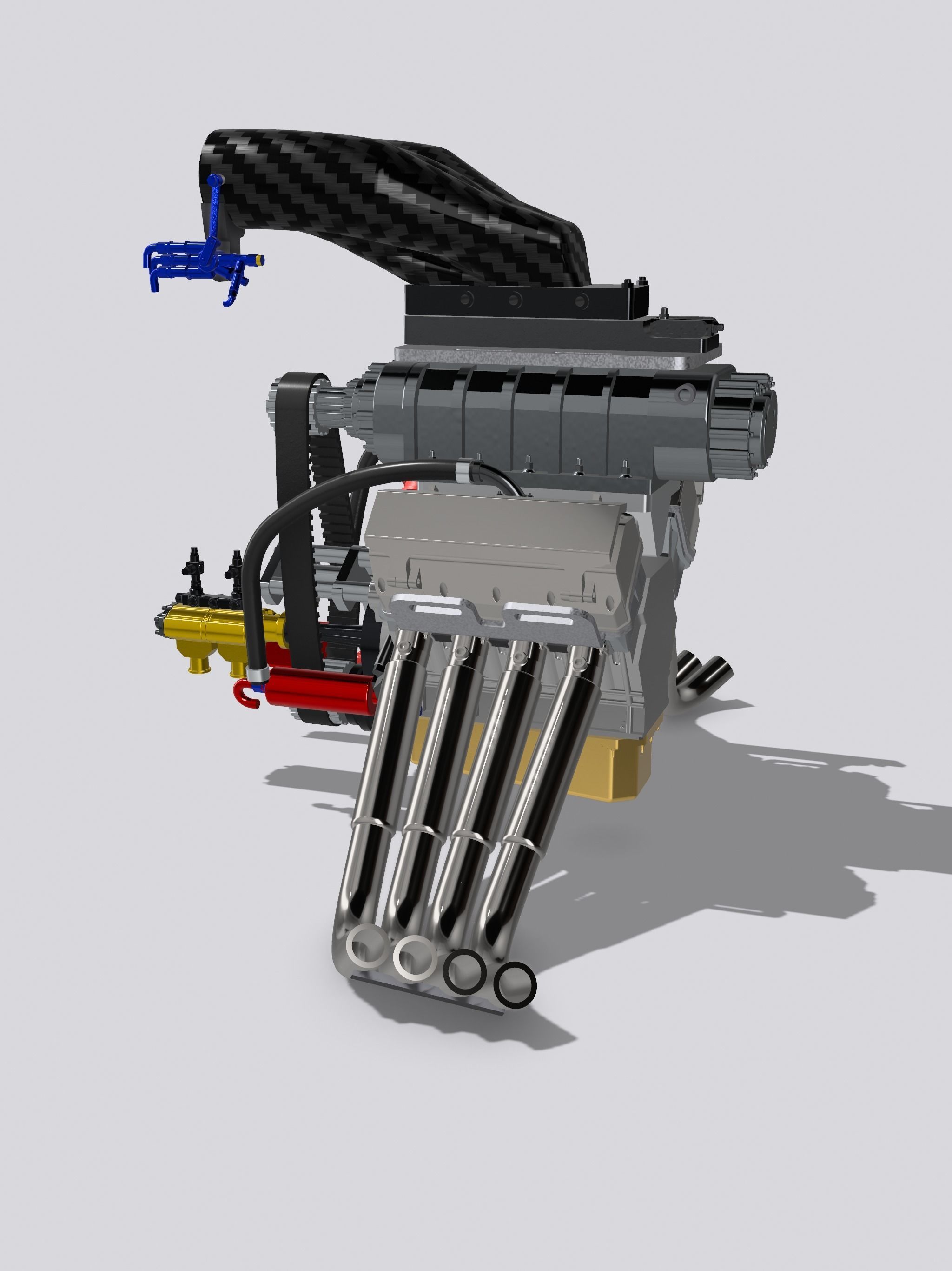 FUNNY CAR Blown Nitro Hemi Complete with Options 3D print model_3