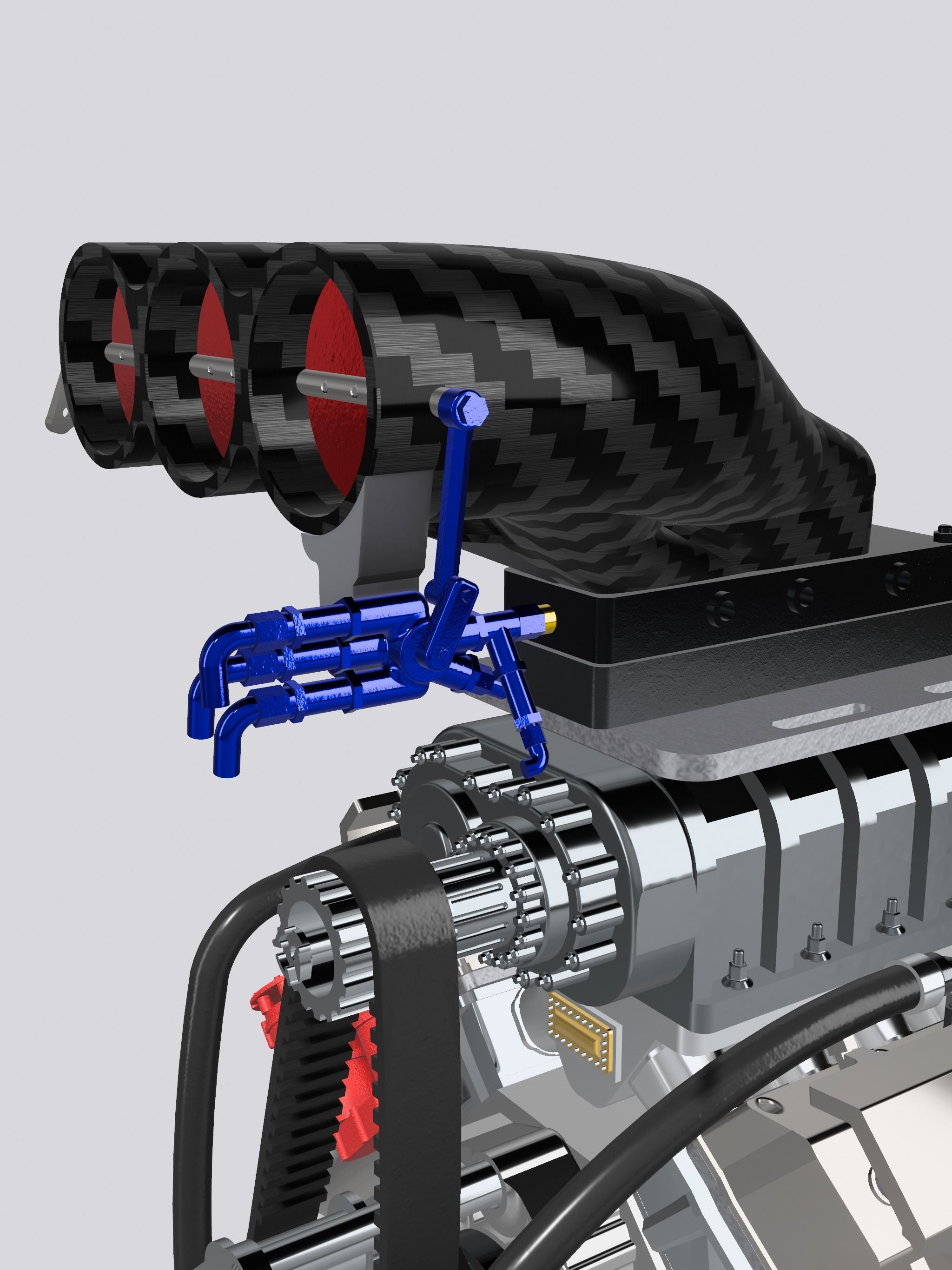 FUNNY CAR Blown Nitro Hemi Complete with Options 3D print model_5