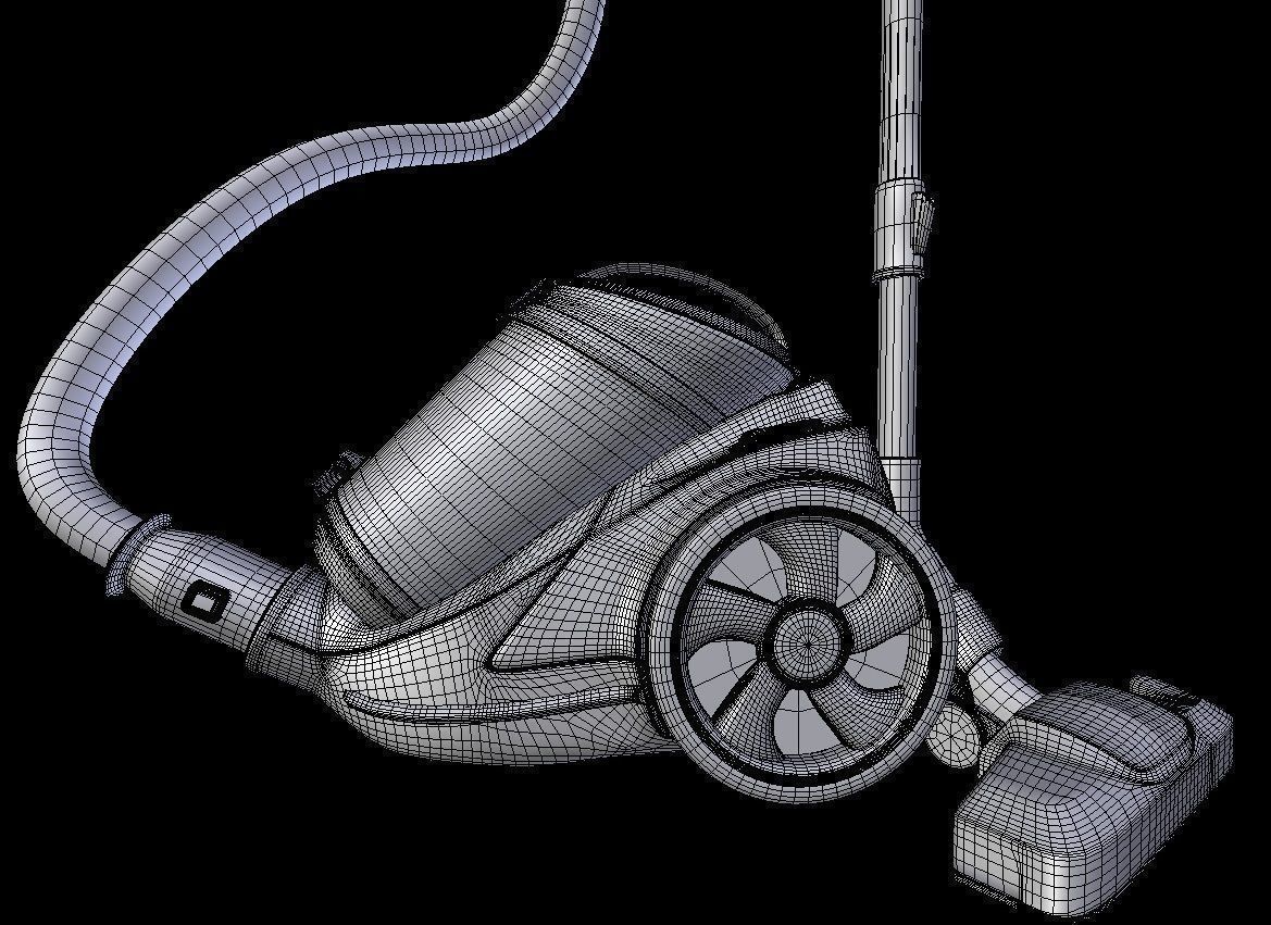 vacuum cleaner Low-poly 3D model_10