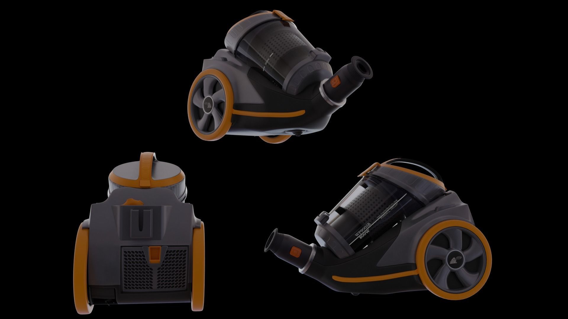 vacuum cleaner Low-poly 3D model_1