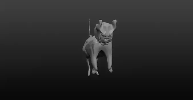 Dragon cat flying in air