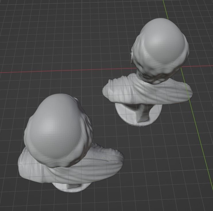 Hippocrates bust 3D print model_20