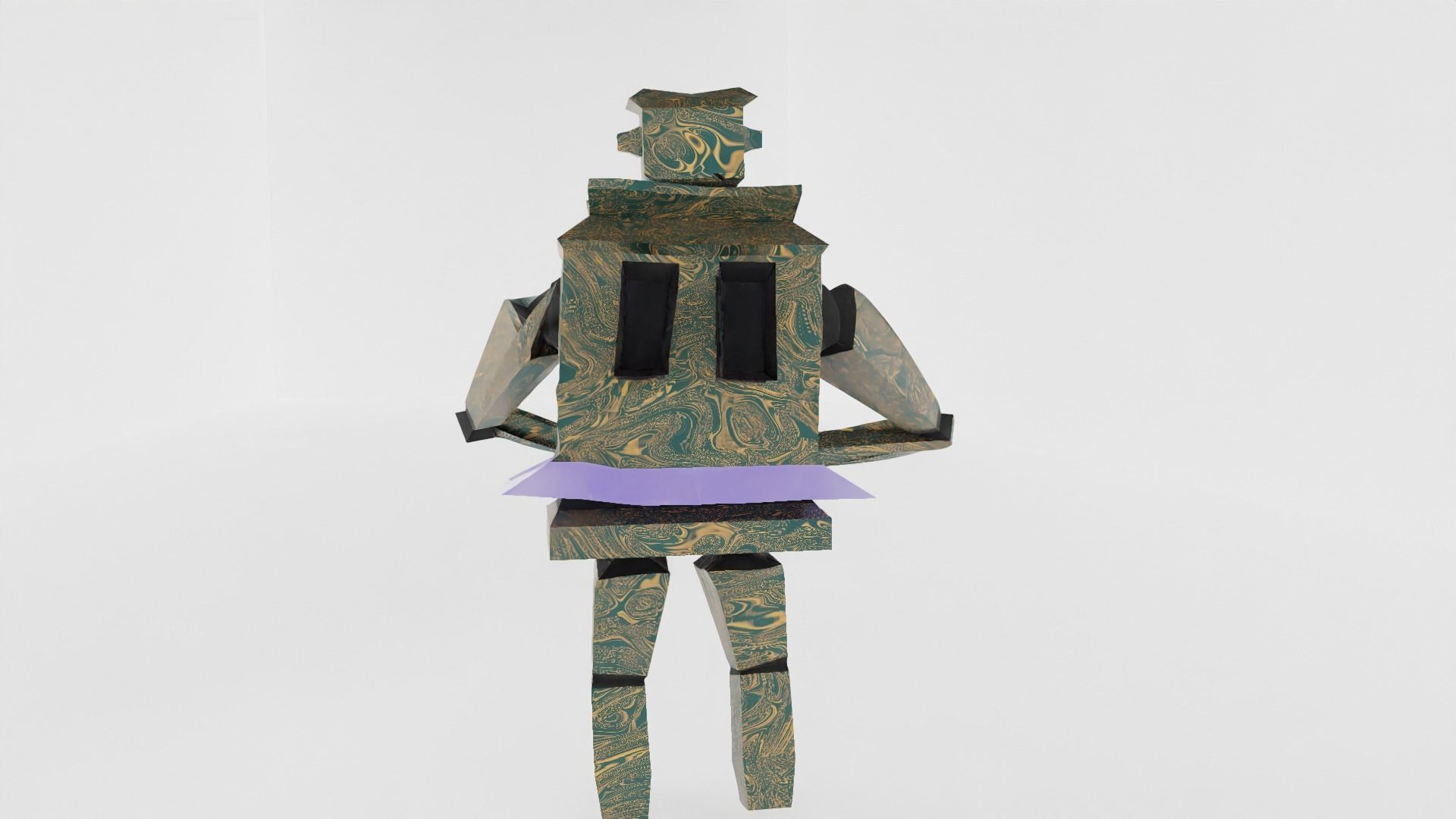 Low Poly Fantasy Character Low-poly 3D model_3