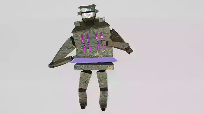 Low Poly Fantasy Character Low-poly 3D model