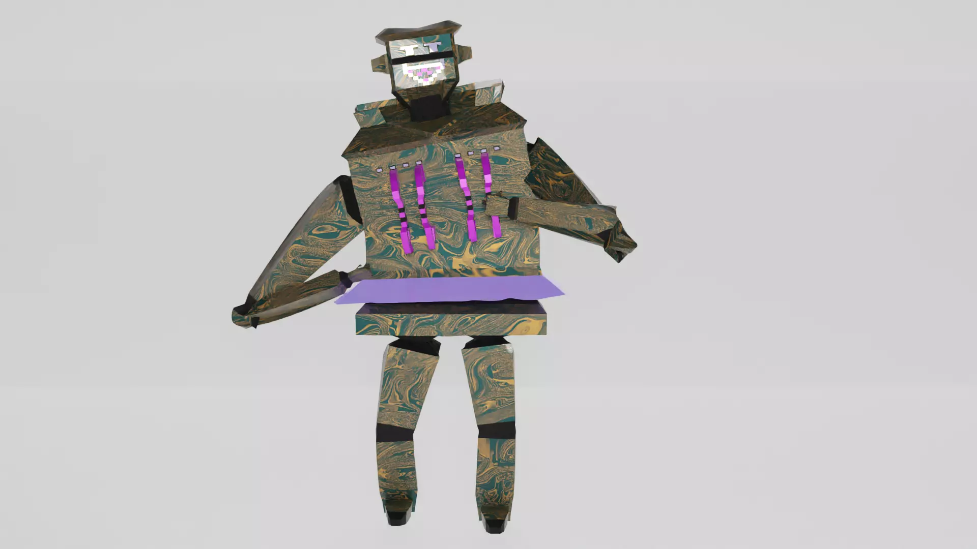 Low Poly Fantasy Character Low-poly 3D model_0