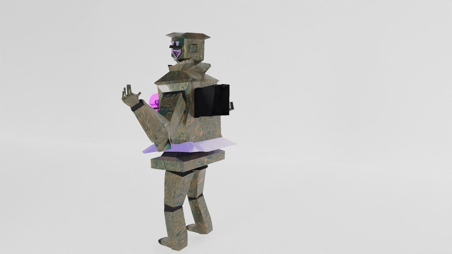 Low Poly Fantasy Character Low-poly 3D model_2