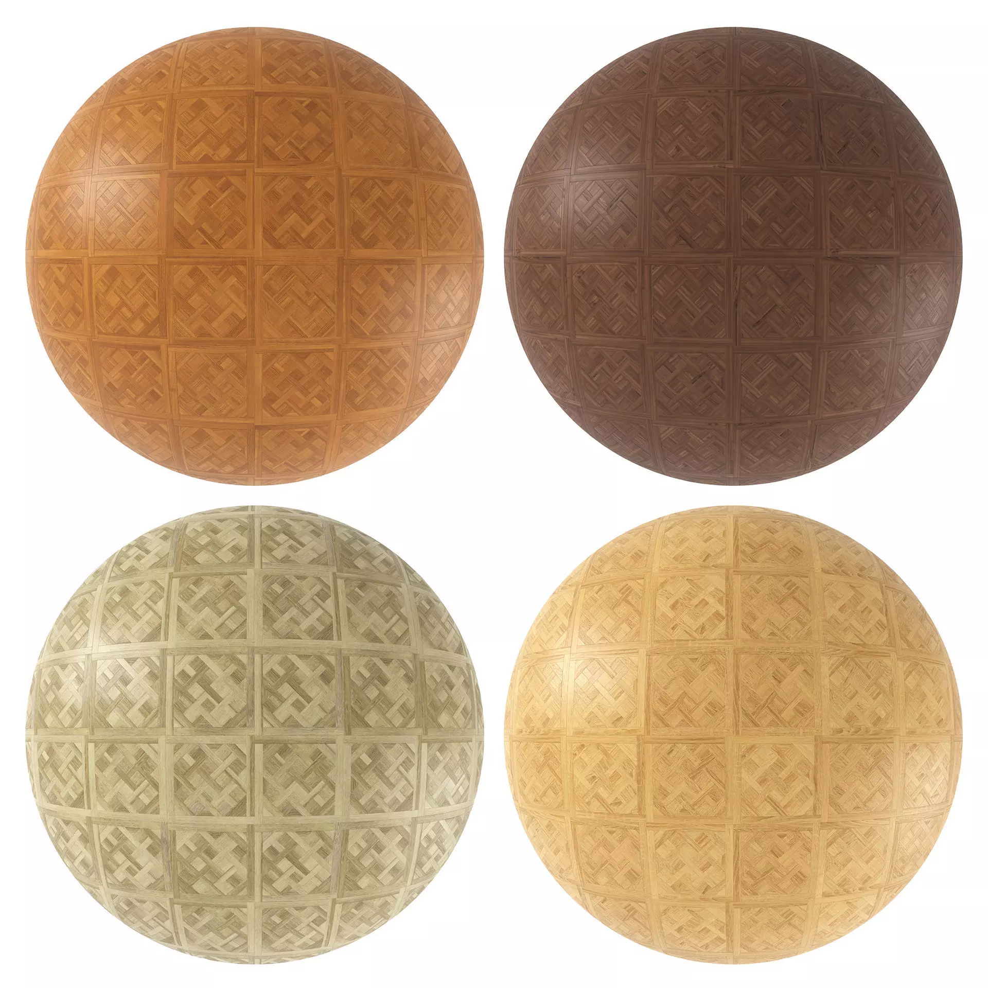 Parquet - Laminate - Wooden floor 4 in 1 3D model_0