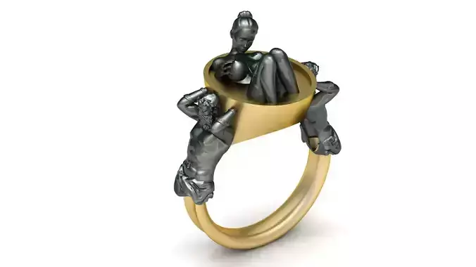 Mens Ring Girl Jewelry