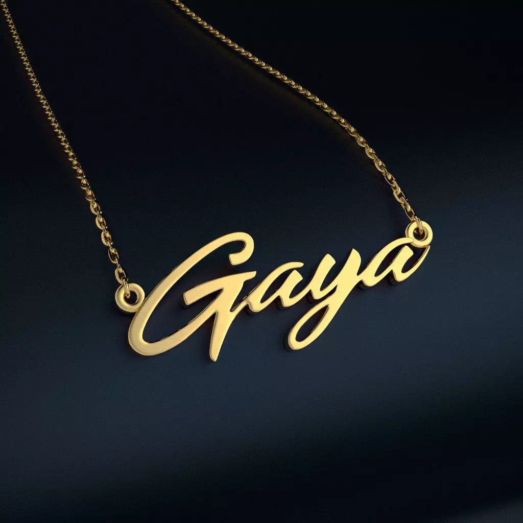 Name necklace Gaya 3D print model