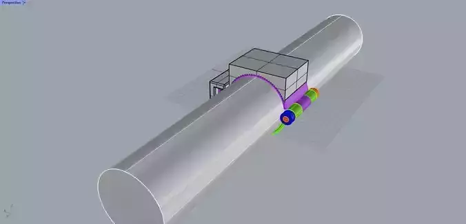 Clamp that can be connected to profile at a 5cm diameter