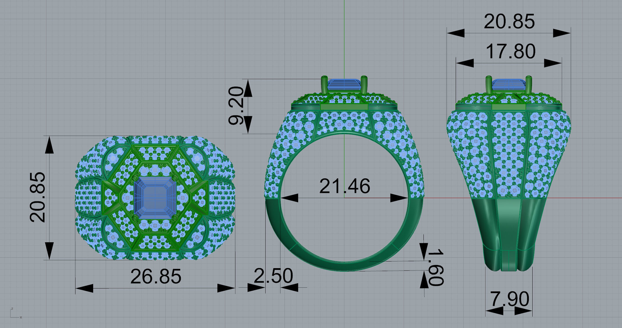 Gold N935 3D print model_14