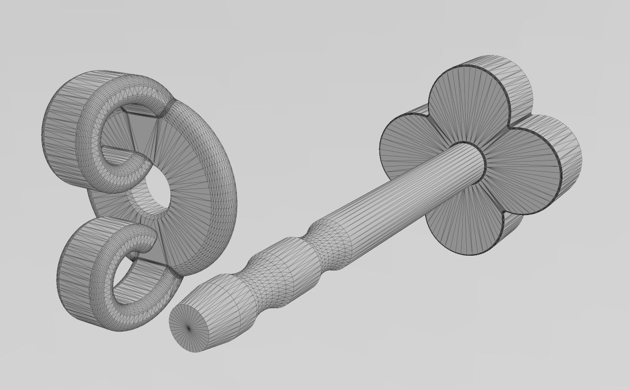 Small clover stud earring 3D print model_11