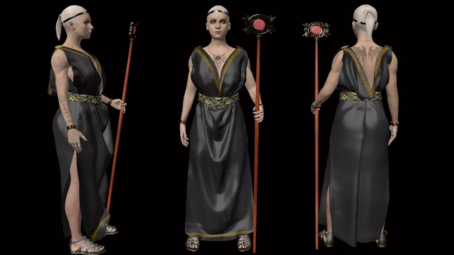 magician woman 3D model