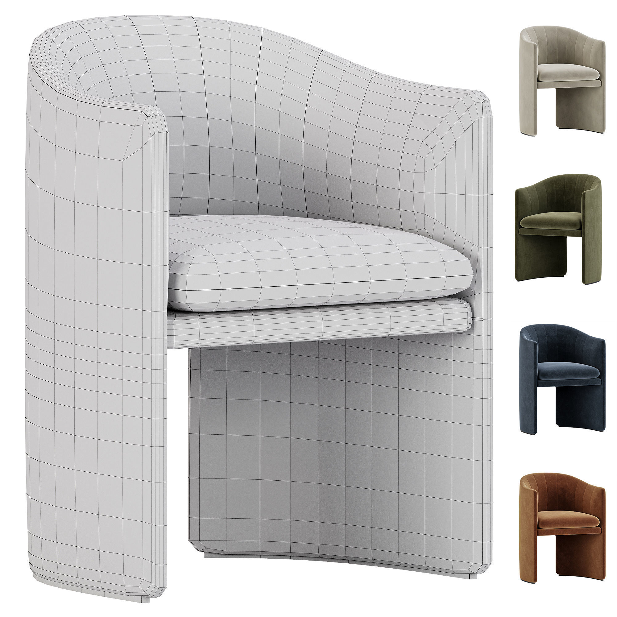 Lofar Dining Chair Skandium 3D model_10