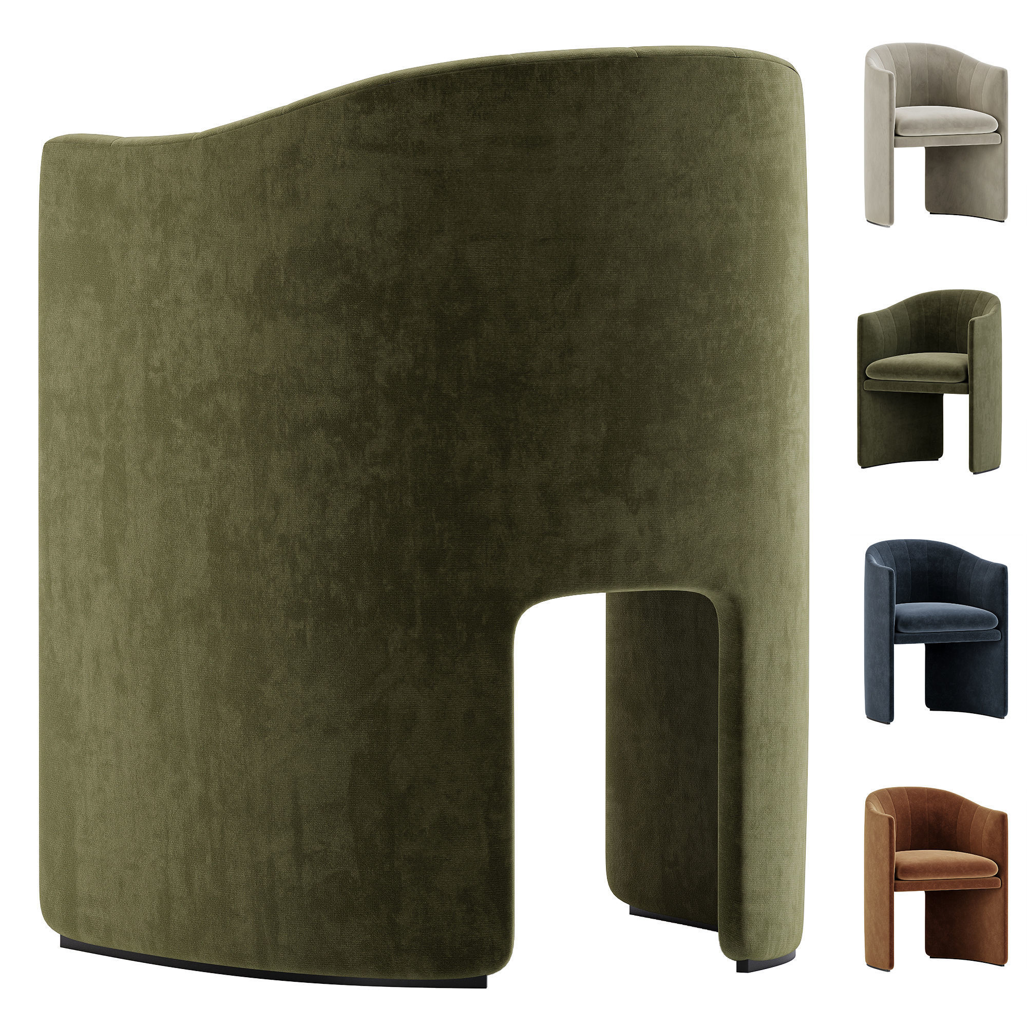 Lofar Dining Chair Skandium 3D model_9