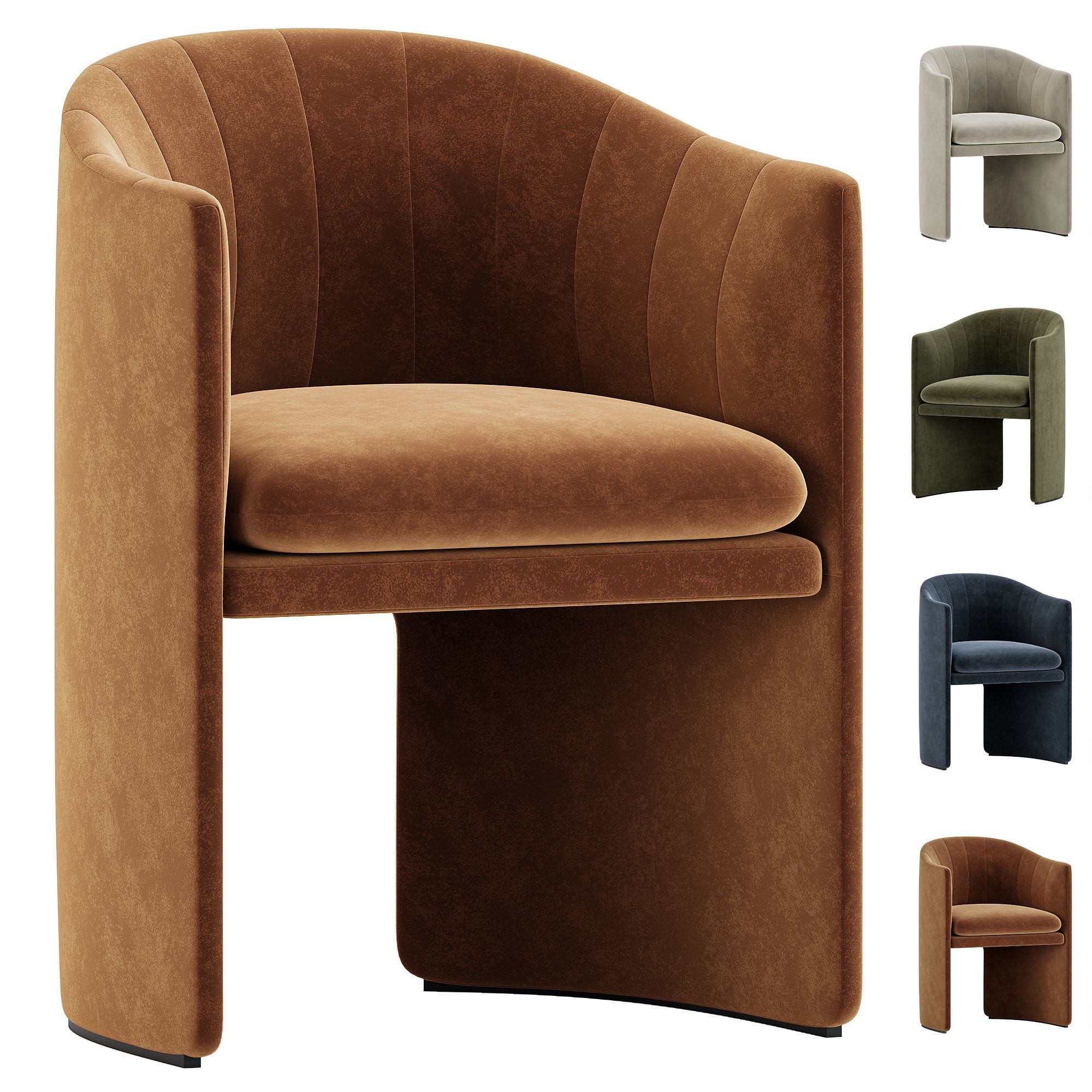 Lofar Dining Chair Skandium 3D model_3