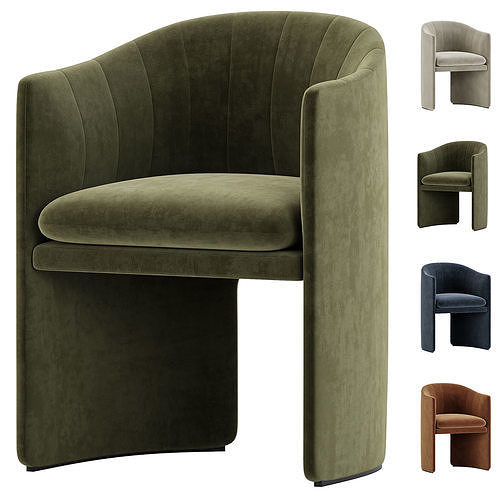 Lofar Dining Chair Skandium 3D model 7