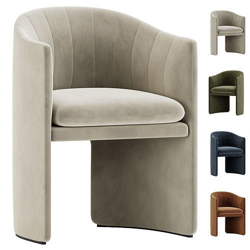 Lofar Dining Chair Skandium 3D model 2