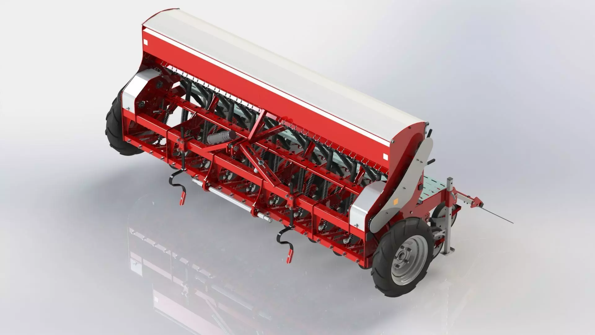 WG 1024 - Mounted mechanical seed drill 3D model_0