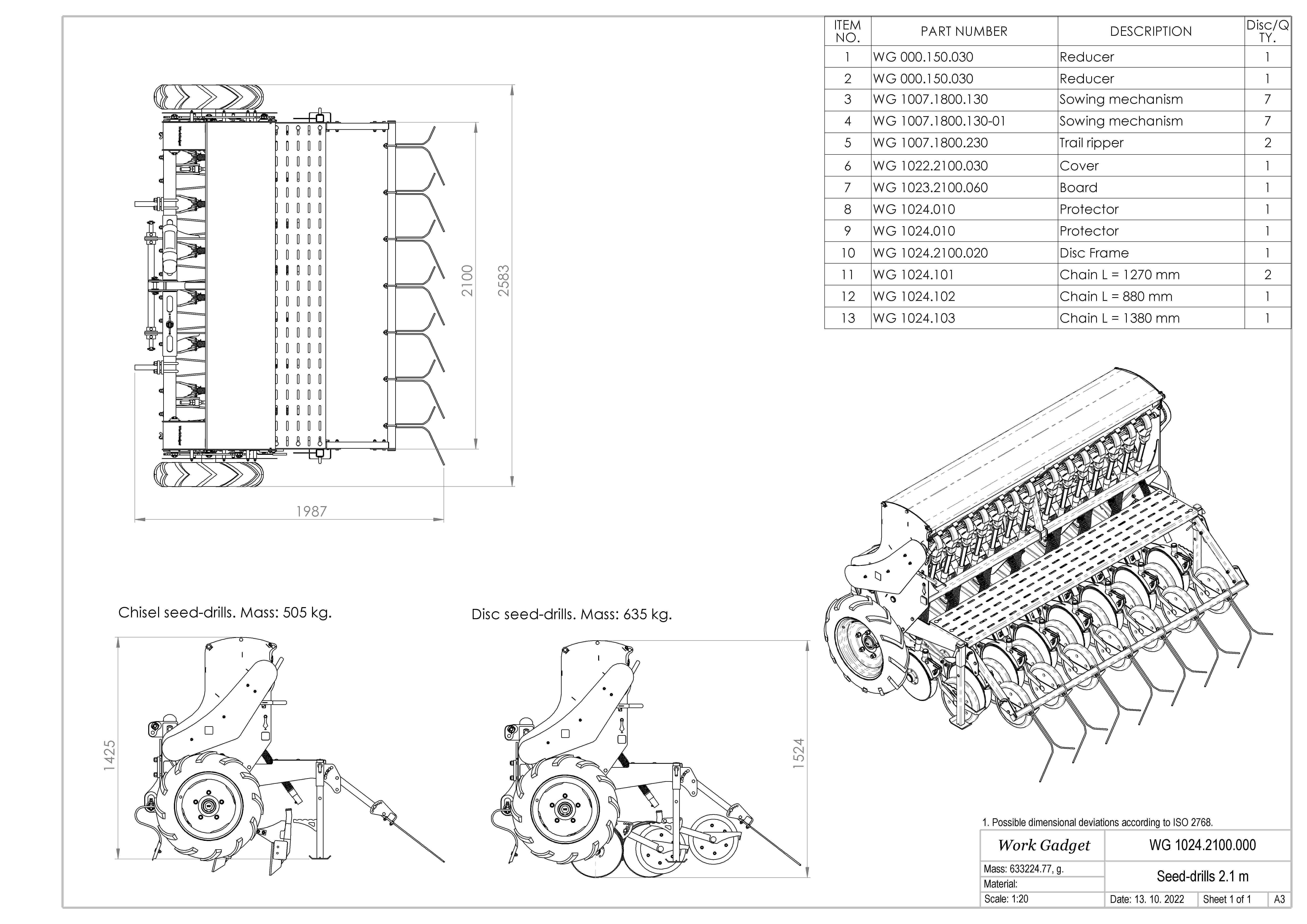 WG 1024 - Mounted mechanical seed drill 3D model_10