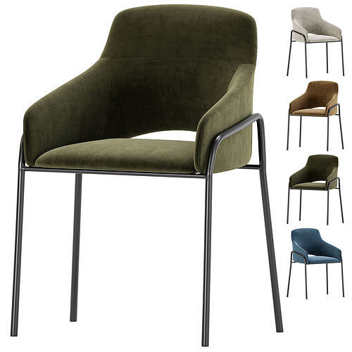 Atreve Dining Chair Verona 3D model 5