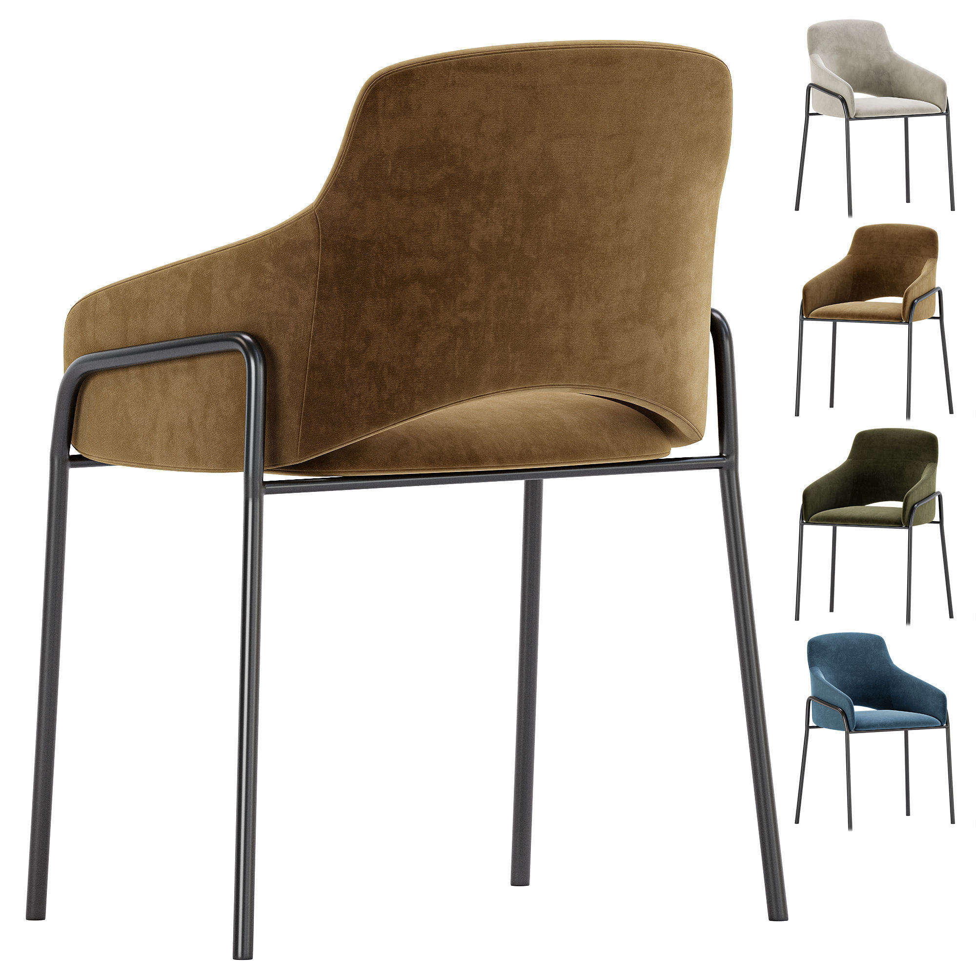 Atreve Dining Chair Verona 3D model_8