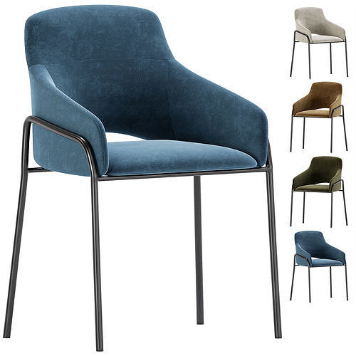 Atreve Dining Chair Verona 3D model 4